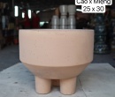 CHẬU BA CHÂN CAM SỮA