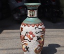 BÌNH HOA RÔNG GIẢ CỔ ĐẶP NỔI
