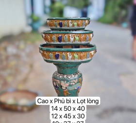 BỘ 3 CHẬU OVAL BÁT TIÊN