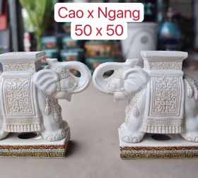 ĐÔN VOI TRẮNG CÓ ĐẾ