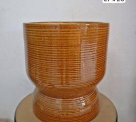 CHẬU LY MEN NÂU XUẤT KHẨU