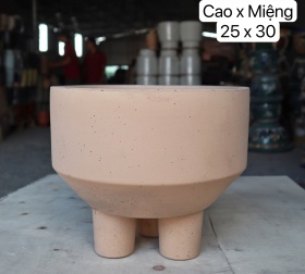 CHẬU BA CHÂN CAM SỮA