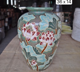 BÌNH HOA HOA SEN BẦU