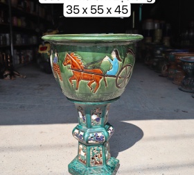 CHẬU NGỰA KÉO XE TRÒN LL42