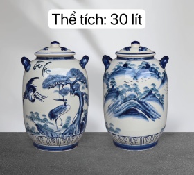 BÌNH NGÂM RƯỢU TÀI LỘC 30 LÍT DÁNG CAO