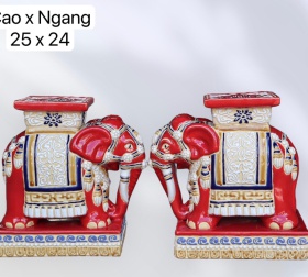 ĐÔN VOI THÀNH LỄ MINI ĐỎ