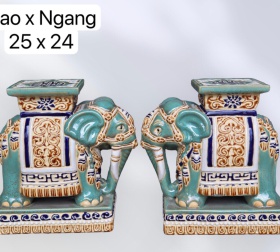 ĐÔN VOI THÀNH LỄ MINI XANH TRỔ ĐỒNG