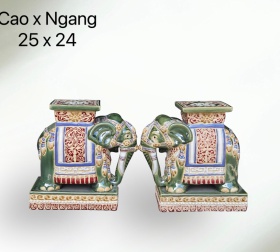 ĐÔN VOI THÀNH LỄ MINI XANH LÁ