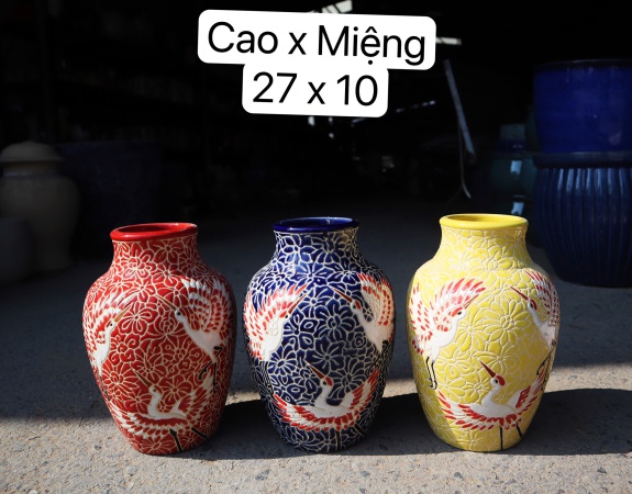 BÌNH BÁCH HOA HẠT LỚN H27