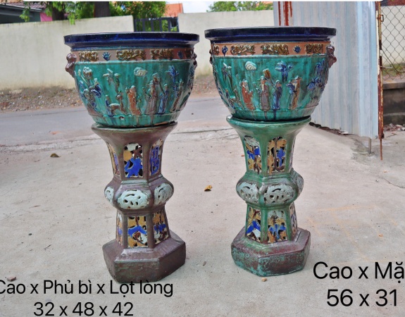 COMBO ĐÔN Y LÒ CỦI VÀ CHẬU GIẢ CỔ