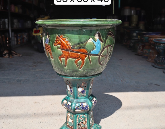 CHẬU NGỰA KÉO XE TRÒN LL42