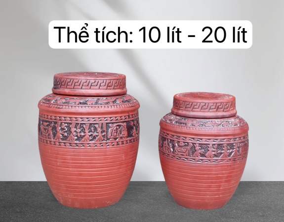 BÌNH NGÂM RƯỢU TRỐNG ĐỒNG 10 LÍT - 20 LÍT
