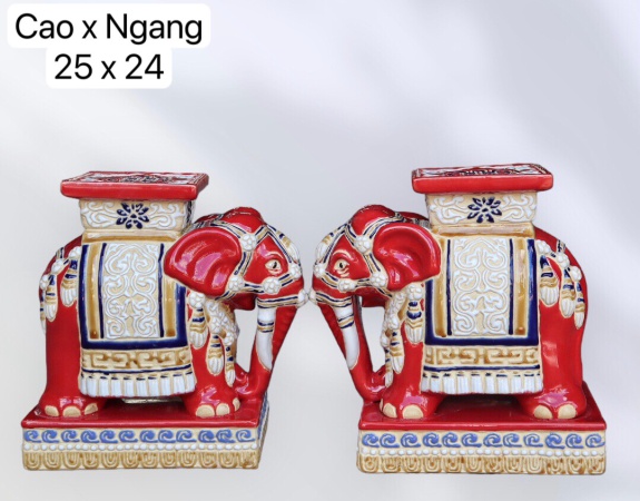 ĐÔN VOI THÀNH LỄ MINI ĐỎ